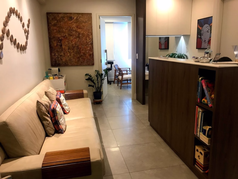 Sala de espera da clínica