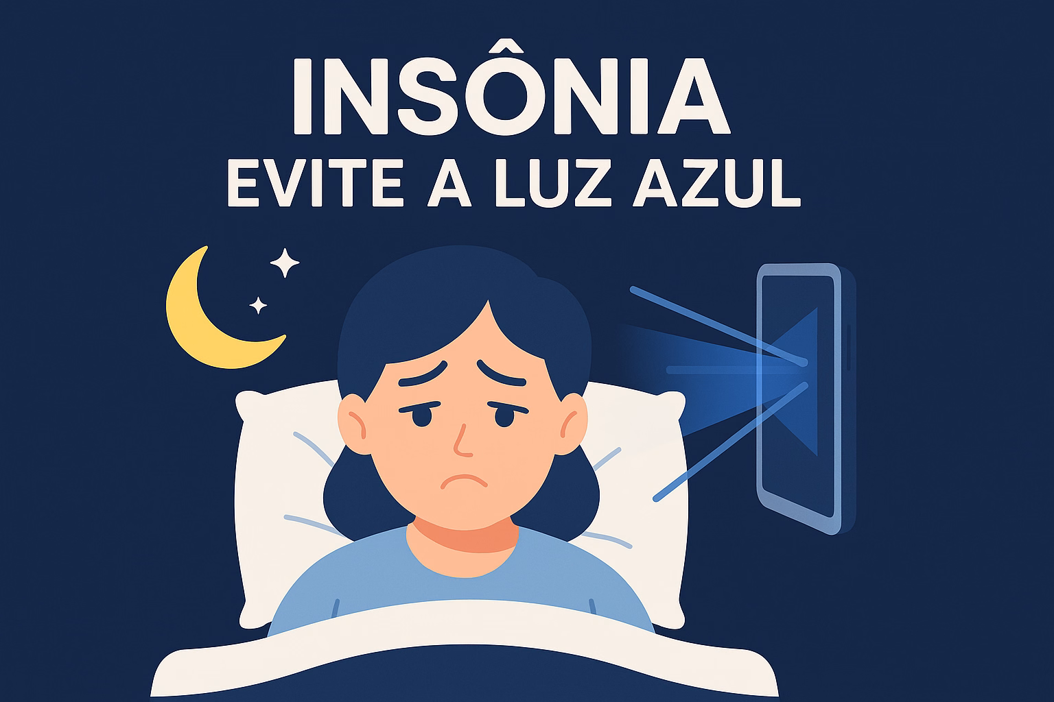 insônia e lluz azul