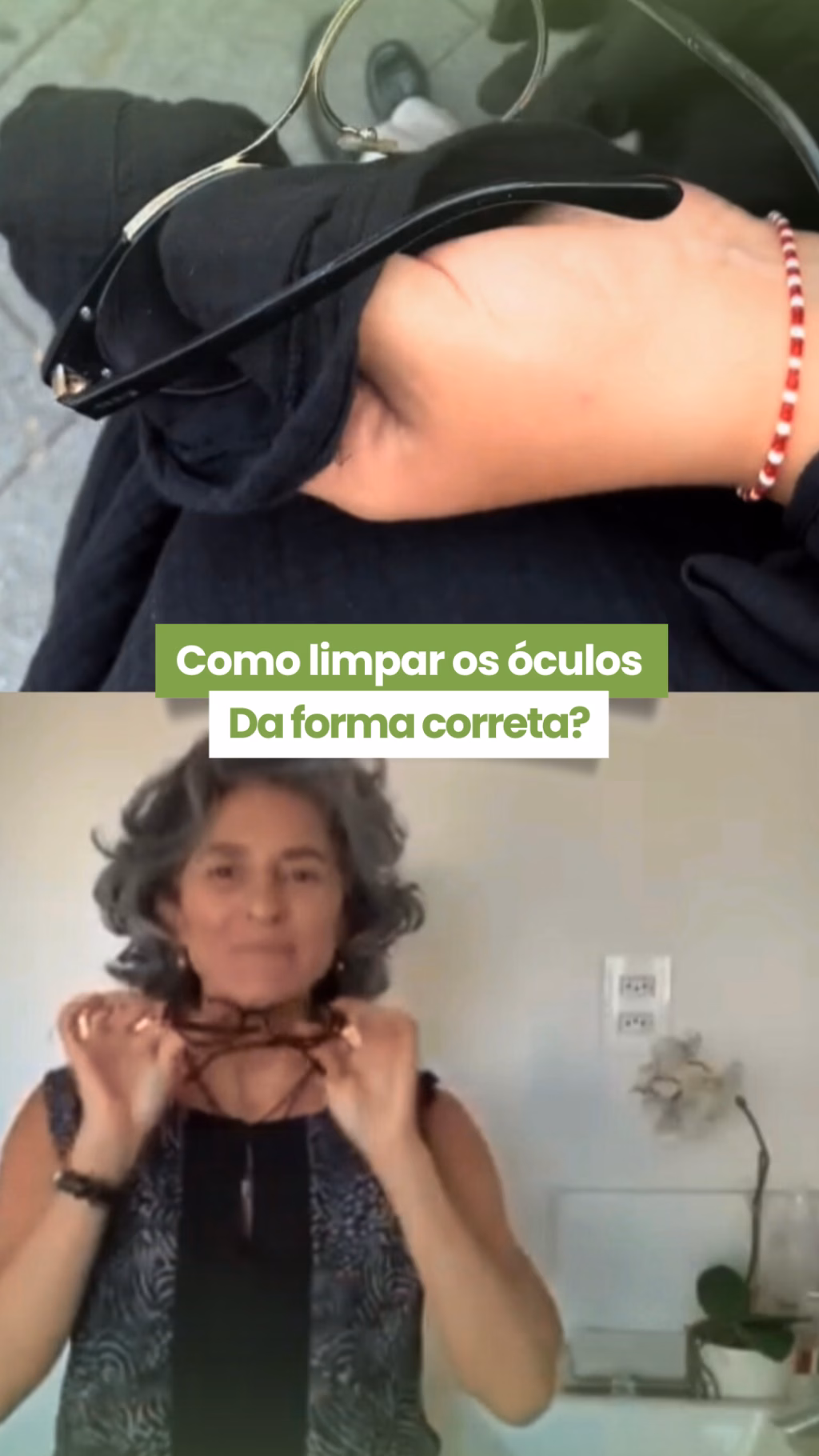 como limpar óculos