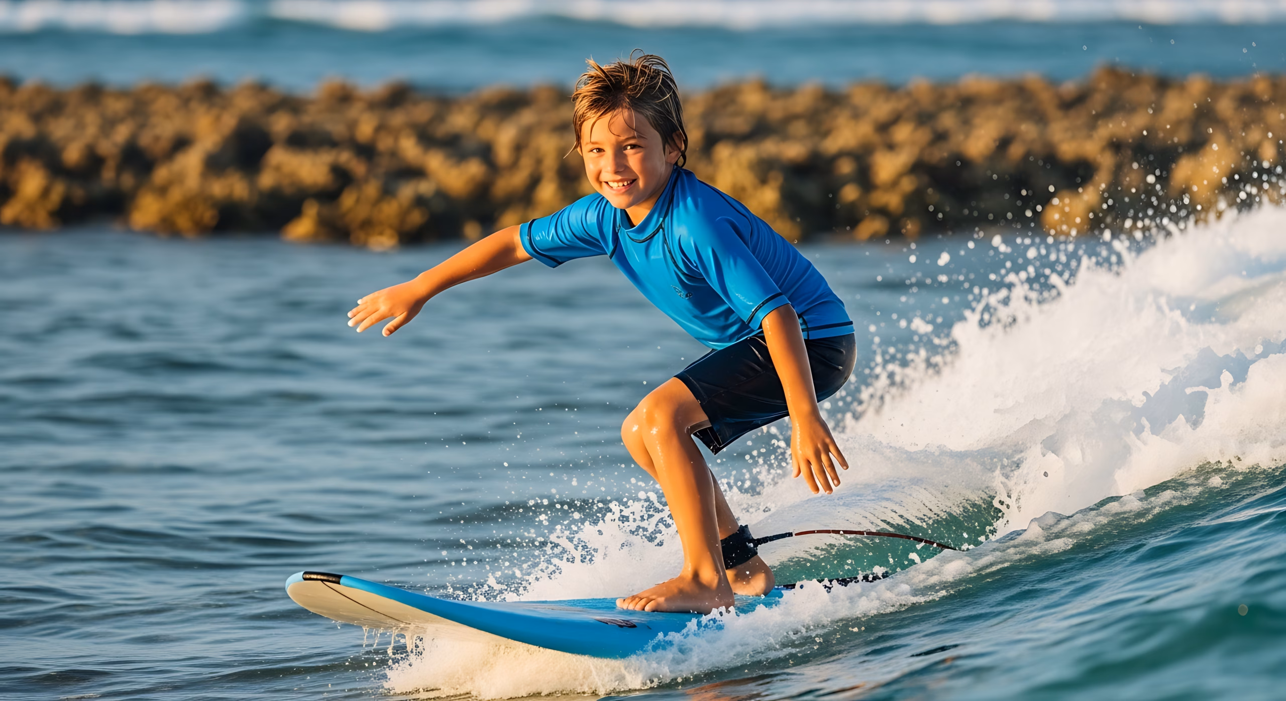 Controle da miopia infantil com ortoceratologia permite praticar esportes como o surfe